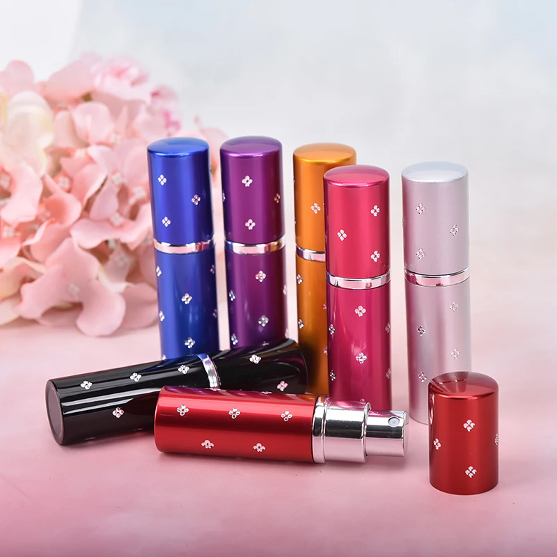 1pc 10ml Mini Portable Empty Perfume Bottle Metal Spray Scent Pump Case Travel Refillable Atomizer 2 Styles | Красота и здоровье