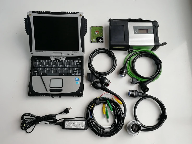 MB Star C5 SD Compact 5 12, программное обеспечение 320 Гб HDD используется ноутбук CF19 4G для автомобилей грузовиков инструмент диагностики авто OBD кабель интерфейс