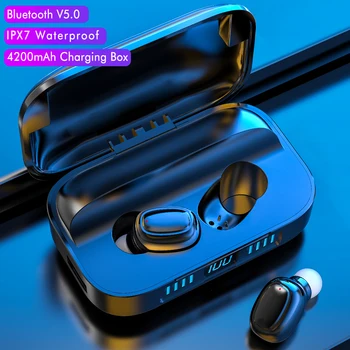 

wireless tws earbuds bluetooth earphone stereo sport earbuds wireless headset with charging box built-in microphone Music Earbud