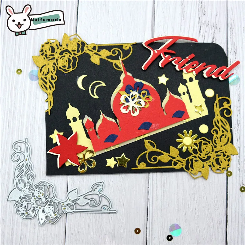 

Naifumodo Cutting Dies Metal Dies Rose Border Die Scrapbooking Album Card Making Embossing Stencil Diecuts Decoration