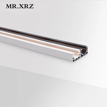 

MR.XRZ 1.5m Surface Mounted led Lights Track Rail 110V 220V 240V Three Four Wires Single and Three Loops For Rail Track Lighting