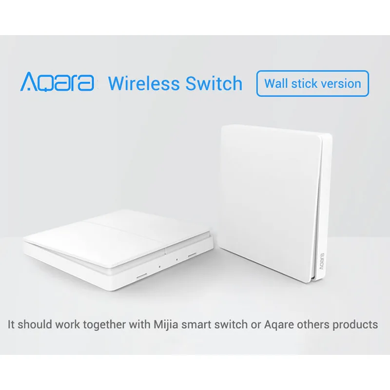 벽 스위치 ZigBee Aqara 무선 스위치 키 스마트 홈 제로 라인 화재 와이어 조명 스위치 Mijia Homekit 용 원격 제어