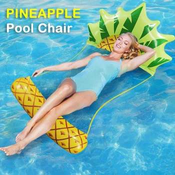 

Summer New Inflatable Bed Sofa Floating Row Pool Air Mattresses Beach Foldable Swimming Pool Chair Hammock