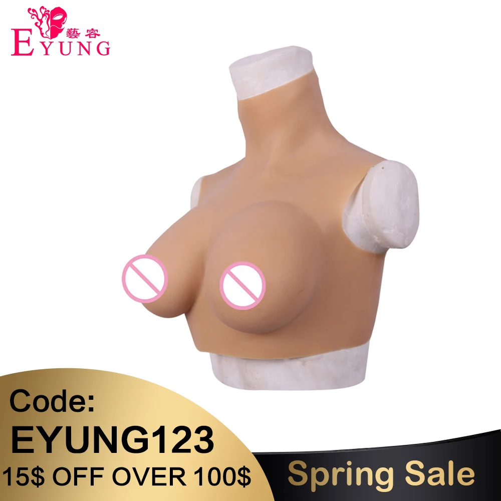 

Huge E Cup Realistic Silicone Breast Forms Artificial Boobs Enhancer Crossdresser For Man shemale Trandsgender tit Fake Breast