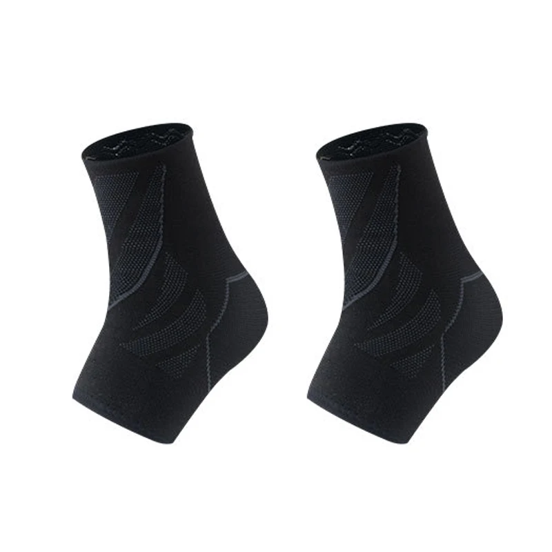 2 Pieces Black REXCHI 1 шт. Поддержка сжатия лодыжки противоскользящие для мужчин для женщин для спортивного зала и фитнеса Нейлон эластичные ремни для ног протектор футбольная скоба - Цвет: 2 Pieces Black
