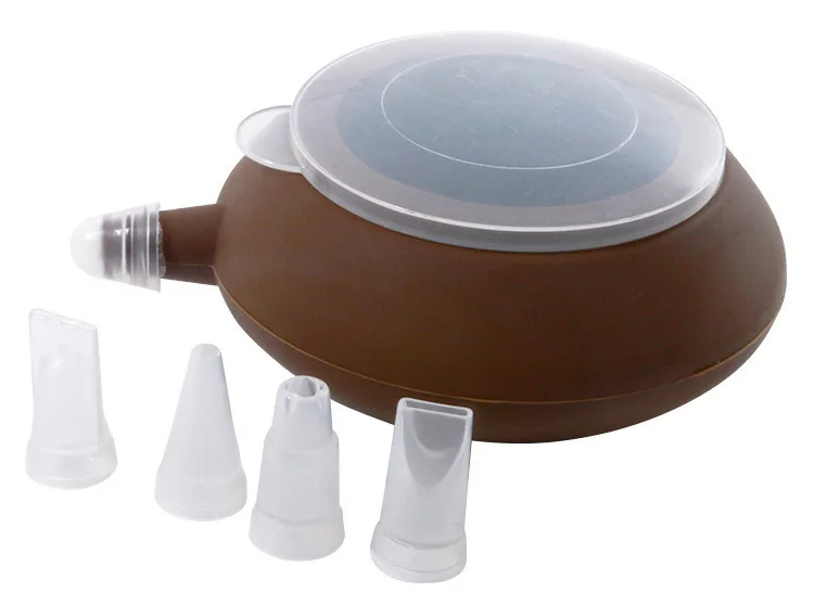 Large Size Tea Pot-Shaped Silica Gel Decorating Cream Maker Silica Gel Macarons Do Cake Milking Oil Bottle Squeeze Sauce Milking