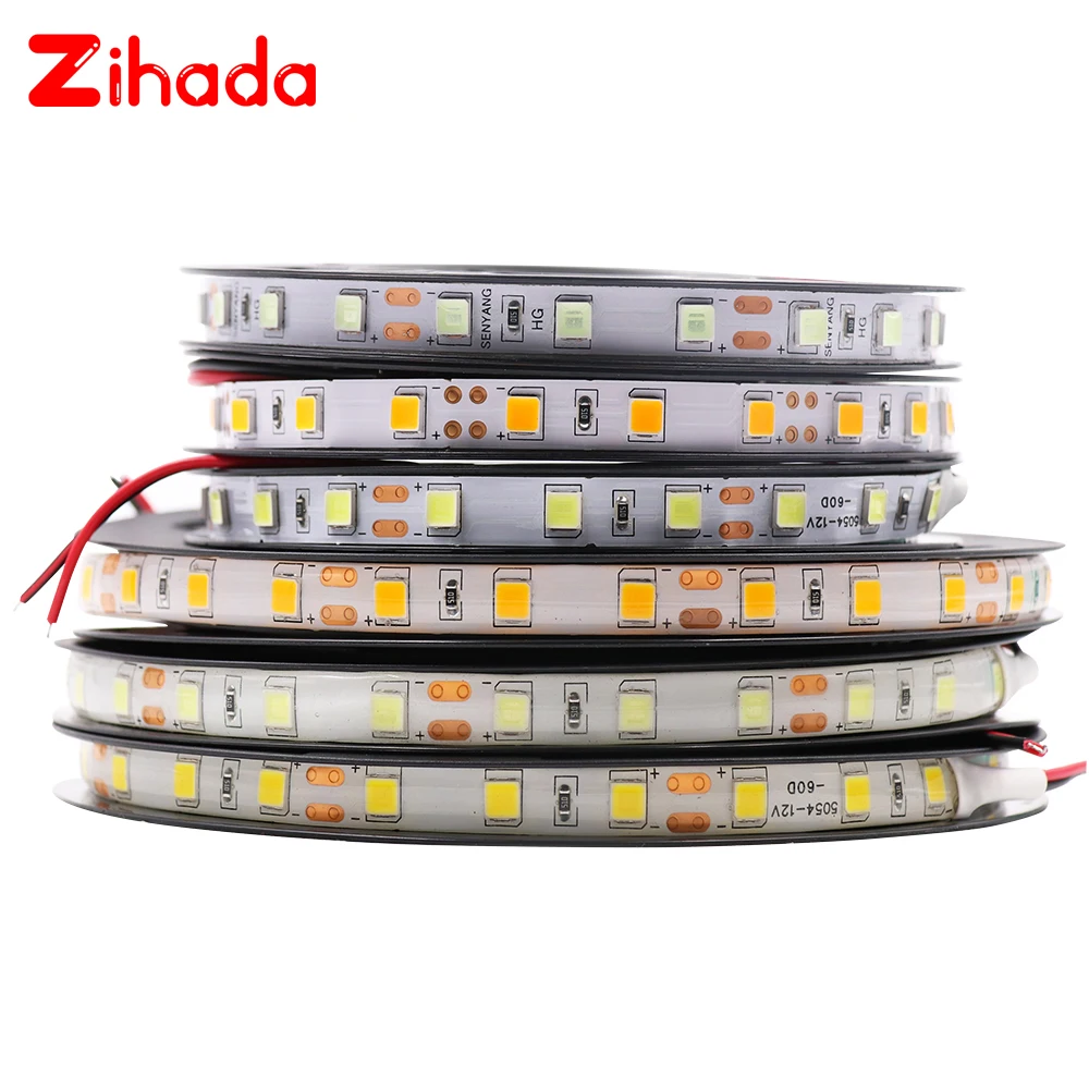 Светодиодная лента SMD 5054 60 светодиодов на метр 12 в пост. Тока 0 5 м 1 2 3 4