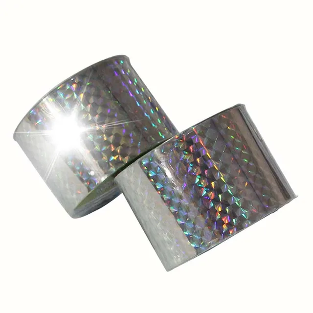 Madár Ijesztő Szalaggale-Galambok Taszító Design Dupla Oldalú Fényvisszaverő Madár-Madárijesztő Szalag Elrettentő Kártevőirtó - Image 4