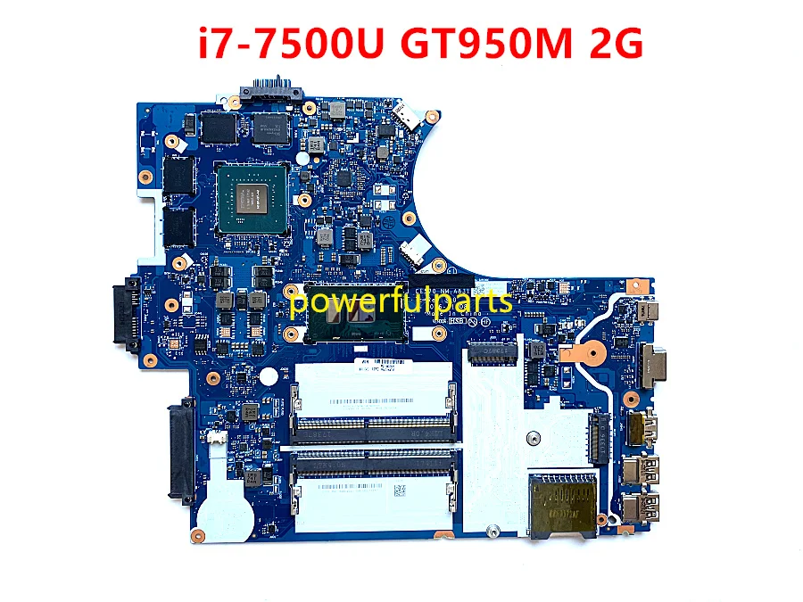 PROD 1005003186895563 100% working for Thinkpad E570 laptop motherboard
with i7-7500 cpu+ GTX950M 2G graphic FRU: 01HW730 CE570 NM-A831 tested
well