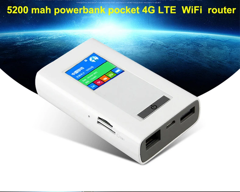 Внешний аккумулятор LR513 на 5200 мА · ч с поддержкой 3G 4G LTE Wi Fi роутер беспроводной
