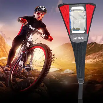 

HiMISS Riding Cycling Moisture Wicking Net Bike Protection Top Tube Bicycle Sweatband Mobile Phone Touchscreen Storage Pocket