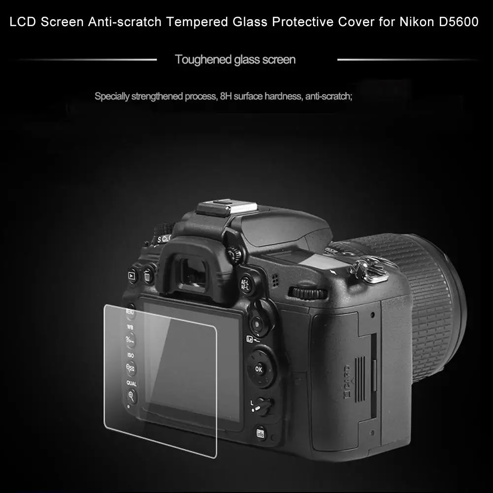 8H Tempered Glass Screen Shield Protector Film for D600 D610 DSLR