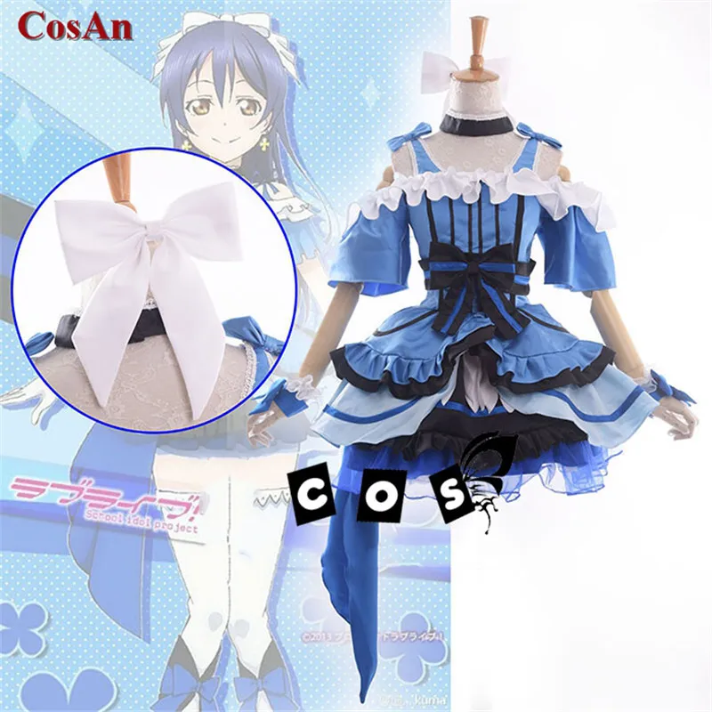 

Hot Anime LoveLive Sonoda Umi Cosplay Costume Kira Kira Sensation Lovely SJ Uniform Dress Activity Party Role Play Clothing S-XL