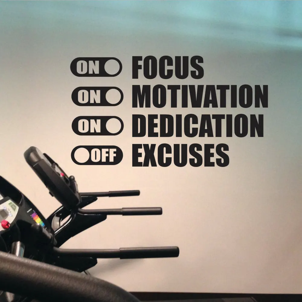 Focus On Motivation On Excuses Off Gym Motivation Quote Fitness ...