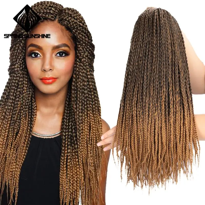 Spring Sunshine 14 20inch Long Micro Box Braids Synthetic Crochet