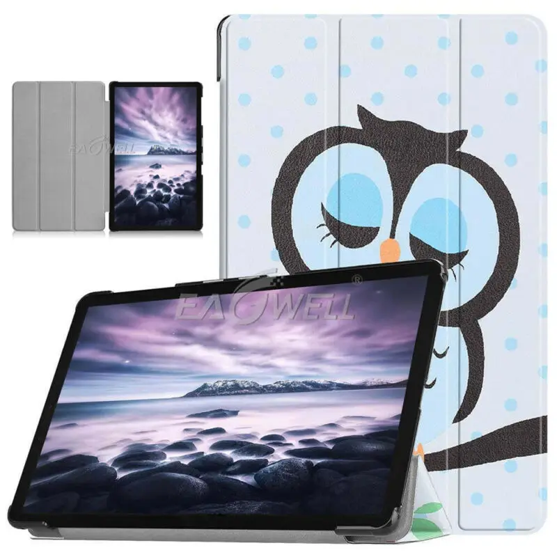 Трехстворчатая крышка для Samsung Galaxy Tab A 10," SM-T590 T595 T597 чехол с принтом кожаный флип-чехол с подставкой Авто Режим сна