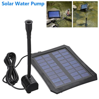 

7V 1.1W Solar Power Water Pump with LED Lights Pool Submersible Fountain Outdoor Garden Pond Fountain Decor Pump
