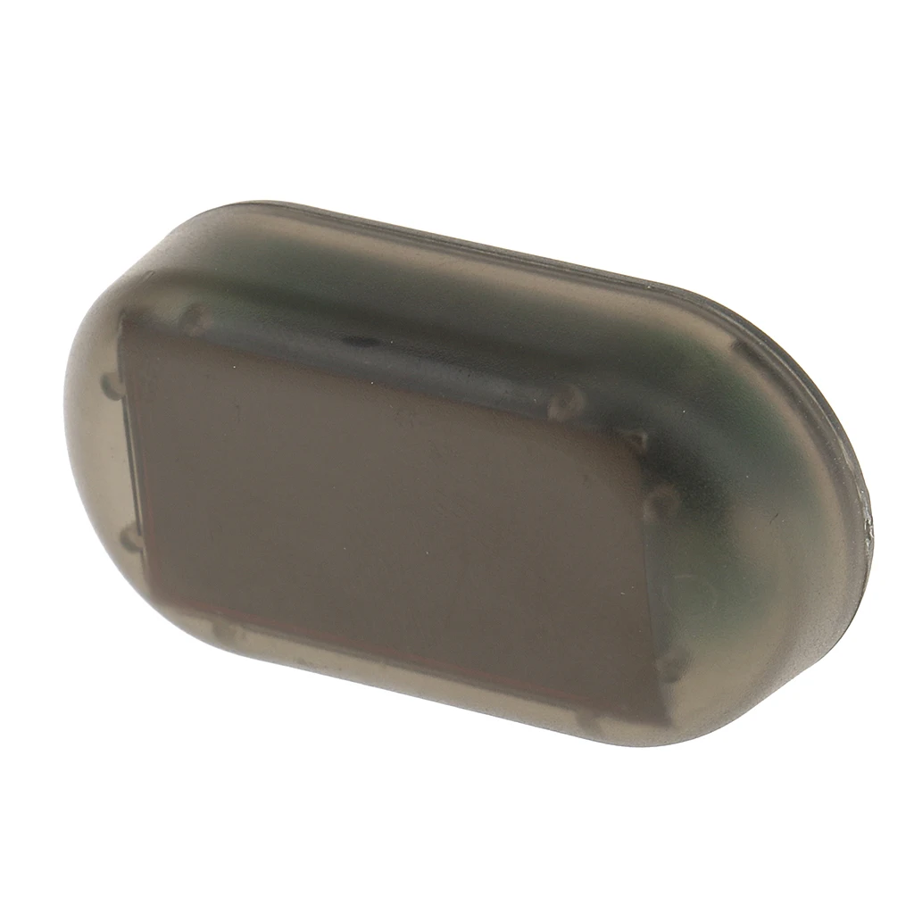 Solar Powered Car Blue LED Alarm Light Flashing Anti-theft Device Self-adhesive Easy Install