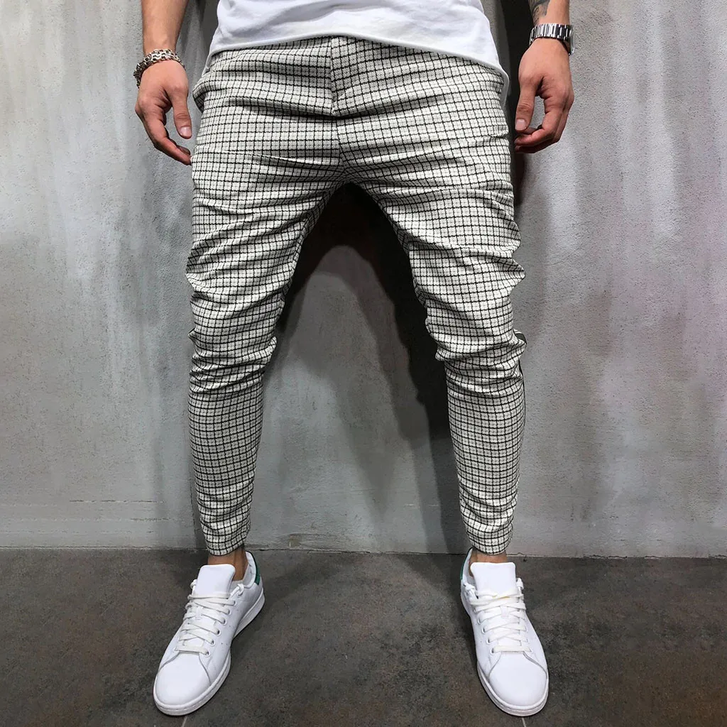 Vogue Joggers мужские полосатые сплайсинговые Комбинезоны повседневные тренировочные штаны с карманами спортивные рабочие повседневные брюки
