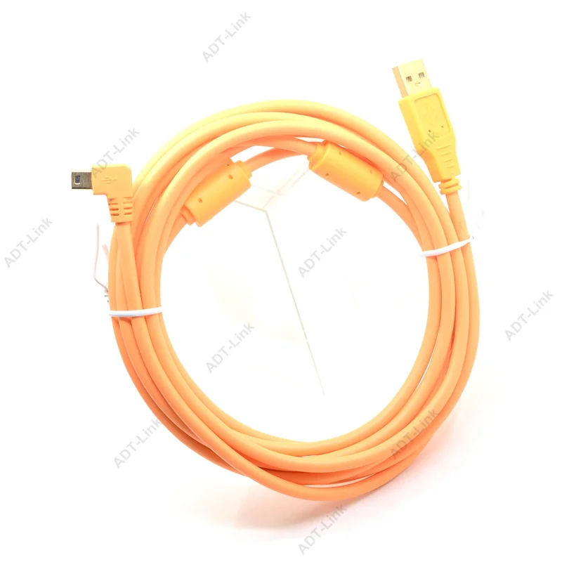 USB 2,0 мини кабель мини USB камера 90 градусов Угловой кабель 3 м/5 м/8 м/10 м для Canon 5d2 5d3 nikon d7000 d80 d60 Mini USB