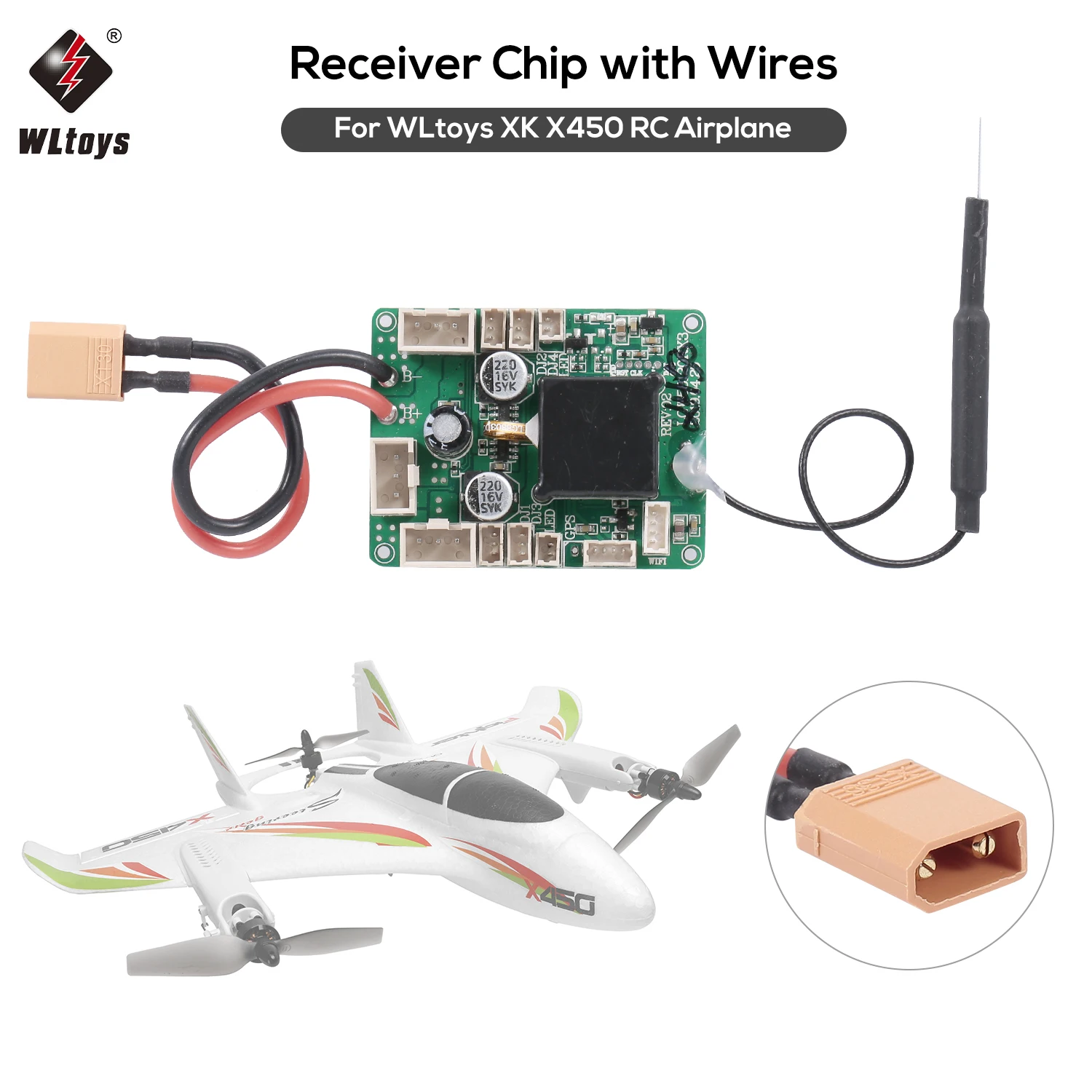 

WLtoys XK X450 RC Airplane Aircraft Helicopter Fixed Wing Receiver Main Board Spare Parts