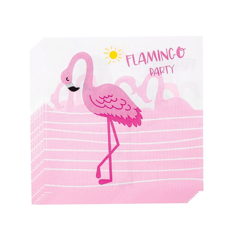 HUIRAN Hawaii Party Decorations Pink Flamingo Decoration Summer Tropical Hawaiian Party Favors Supplies Luau Aloha Party Decor