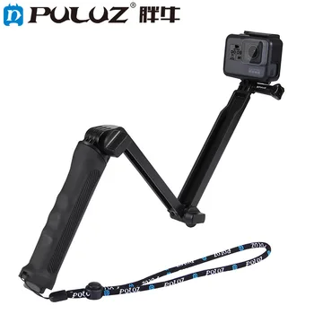 

PULUZ Soushi DJI Osmo Action Distribution GoPro HERO Three-way fixed support Multi-function selfie stick tripod rack
