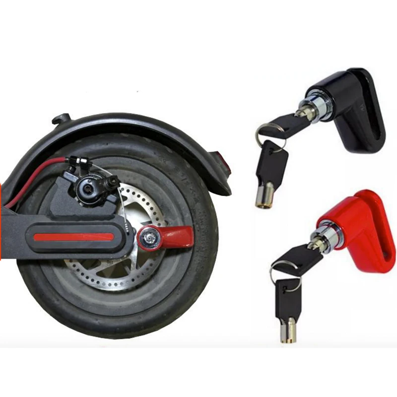 Portable Electric Skateboard Lock Disc Brakes Wheels for Xiaomi Mijia M365 Scooter Skate Board Anti-theft Metal Steel Wire | Спорт и