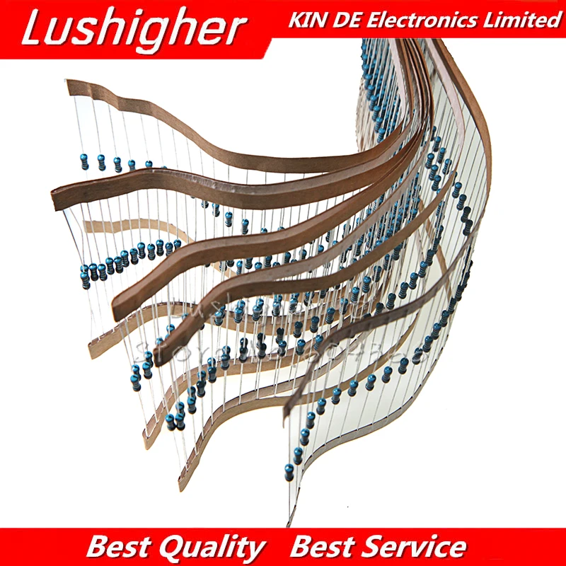 100pcs 1/4W Metal Film Resistor 1R ~ 1M 100R 220R 330R 1K 1.5K 2.2K 3.3K 4.7K 10K 22K 47K 68K 100K 100 220 330 1K5 2K2 4K7 Ohm