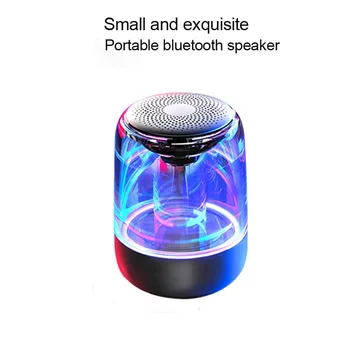

C7 "5W" wireless bluetooth stereo speaker, Tws subwoofer mini portable speaker, with color LED light, support TF card microphone
