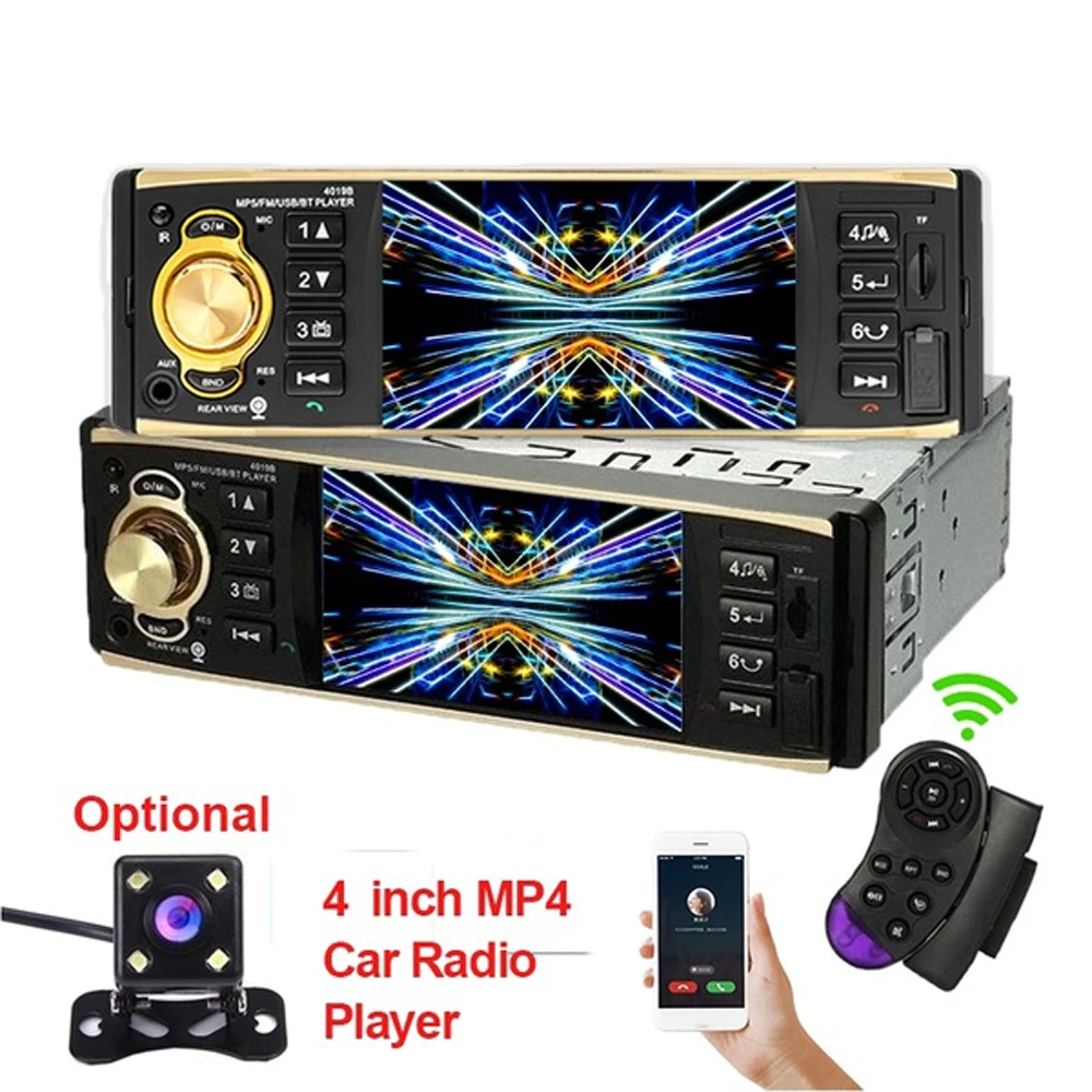 KKMOON 4,1 дюймов BT 2,0 цветной HD монитор авто мультимедиа автомобильный fm-радио MP5 автомобильный Автомобильный радиоприемник проигрыватель