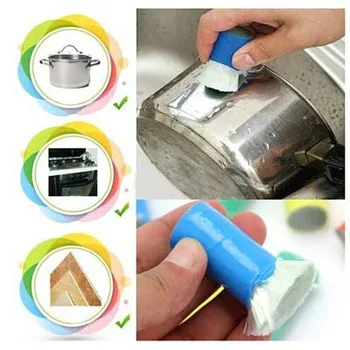 

Stainless Steel Magic Decontamination Stick Metal Rust Removing Iron Removal Cleaning Brush Decontamination Cleaning Wipe Pot Ro