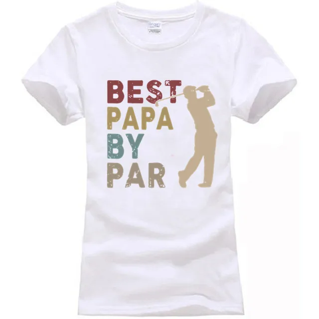 Мужские Fathers Day best Papa по пар Забавный Подарок Для Гольфа Рубашка - Цвет: women white