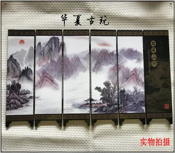 

Exquisite antique lacquerware small screen decoration (splendid scenery)