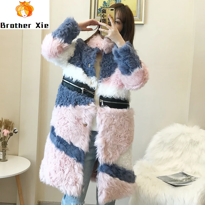 

Natural Fur Coat Female Winter Wool Sheep Shearling Coat Women Clothes 2020 Korean Double Faced Fur Tops 100% Wool Jackets 2728