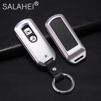 

2 Button New Aluminum alloy Key Case Shell For Honda X ADV SH 300 150 125 Forza 300 125 PCX150 2018 Motorcycle Scooter Key Cover