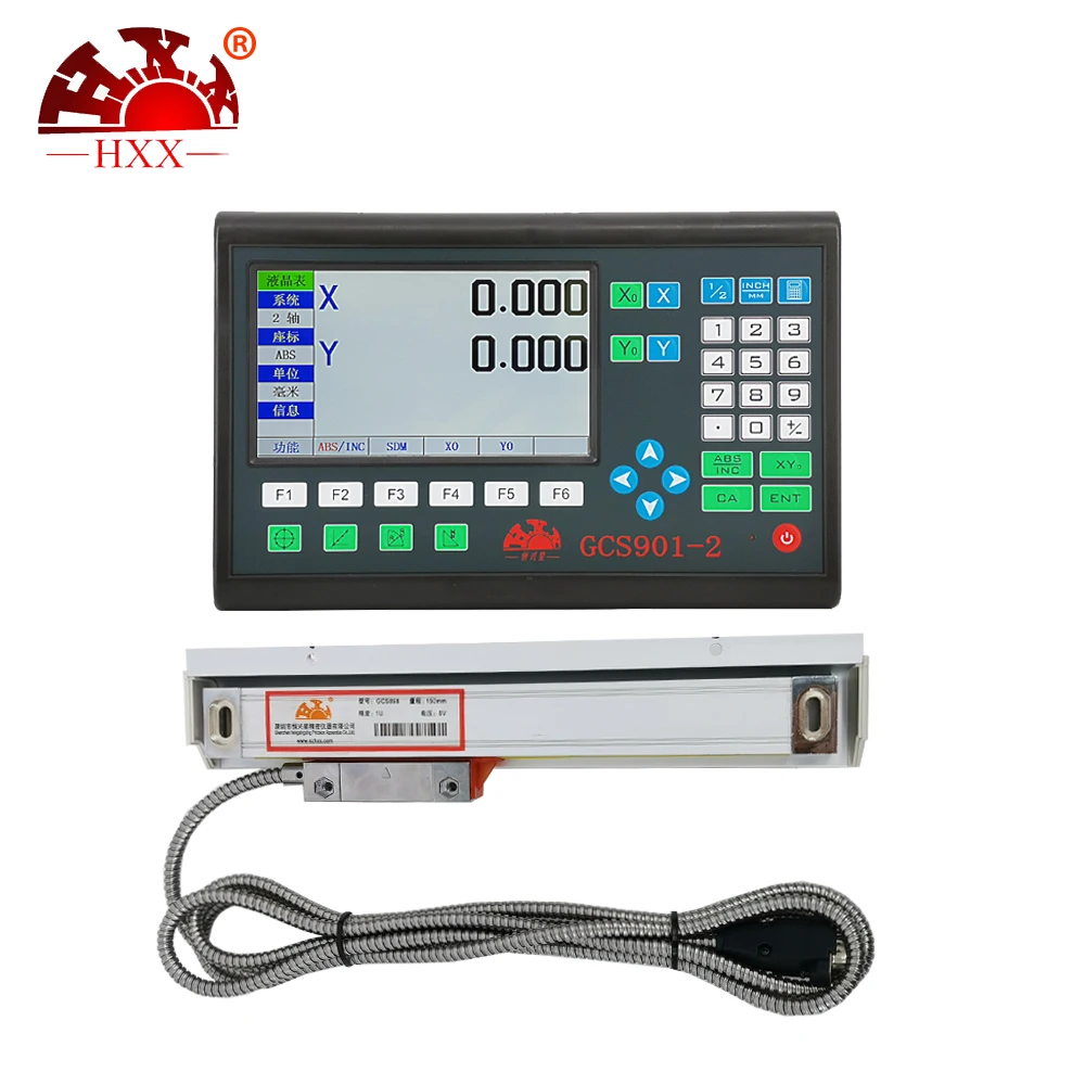 US $188.77 LED digital display linear encoder 2axis DRO GCS9012 lathe test equipment