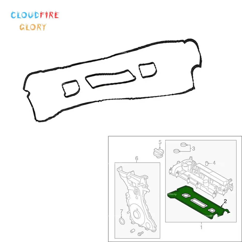 

CloudFireGlory Engine Valve Cover Gasket BB5Z6584A BB5Z-6584-A For Ford Mustang Fusion 2015-2018 For Lincoln MKT MKZ 2013-2018