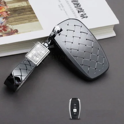 Автомобильный Умный брелок-чехол для Ford Lincoln MKC MKX MKZ Escape Explorer Flex Таурус Fusion Key Holder защитная сумка - Название цвета: Розовый