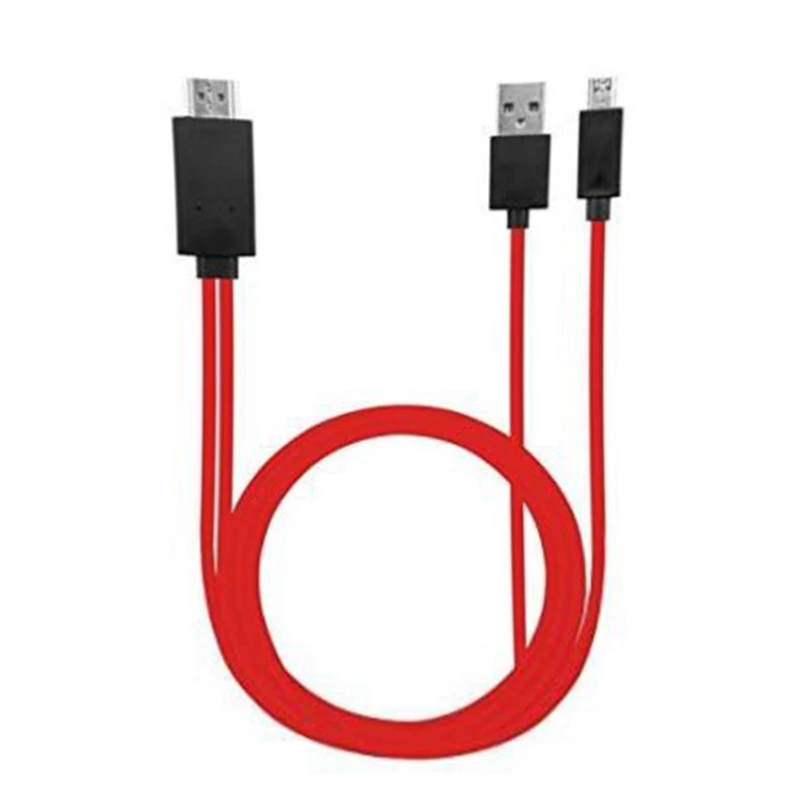 New 1080P Full HD Mini USB To HDMI Cable for Output Audio Adapter HDTV 5Pin 11Pin Adaptor Samsung Galaxy S3 S4 S5 |