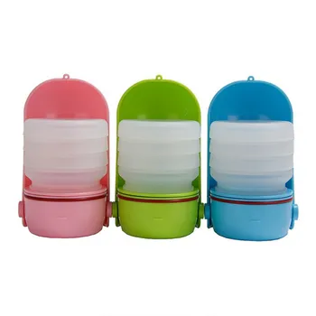 

Hot Pets go out to carry water bottles ,Pet Silicone Dog Water Bottle Foldable Water Bottle And Feeder Dog