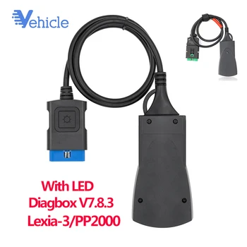 

simple version LED PP2000/LEXIA-3 for Citroen for Peugeot Diagbox V7.8.3 Multiple language OBDII diagnostic-tool