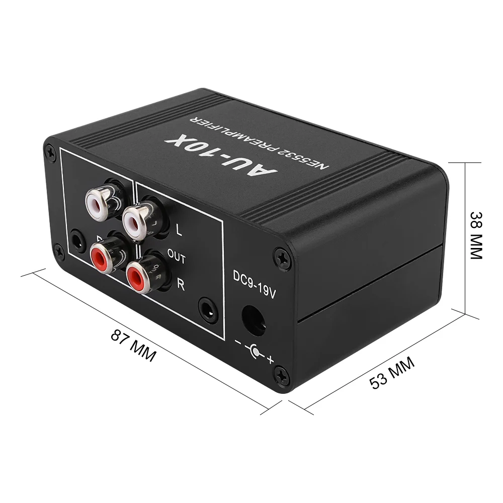 AIYIMA NE5532 Audio Signal Amplifier Preamplifier Gain 20db Stereo Amp Headphone Amplifiers With Volume Adjustment