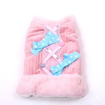 

Dog pet dresses Dog Clothes Winter Warm Coat Jacket for Dogs Cats pet Jumpsuit Dress Clothing for Dog Puppy 5 sizes