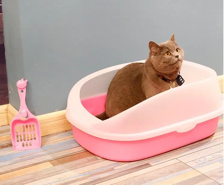 Туалет для домашнего животного собаки кошачий ящик для мусора кошка собака лоток плюшевый анти-всплеск туалет с совок для уборки наполнителя кошачьего лотка щенок Кошка Домашняя песочница