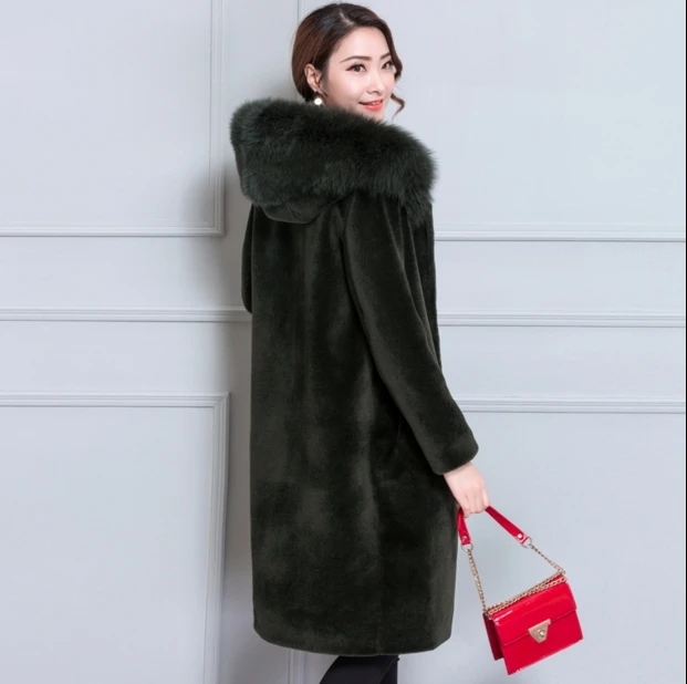Зимние пальто с капюшоном Женское пальто с длинным рукавом из шерсти Feminino Casaco женский кардиган из кашемира WS70