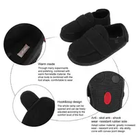 Comfy Memory Foam Closed Toed Diabetic Edema Adjustable Pain Relief Flat Shoes 5
