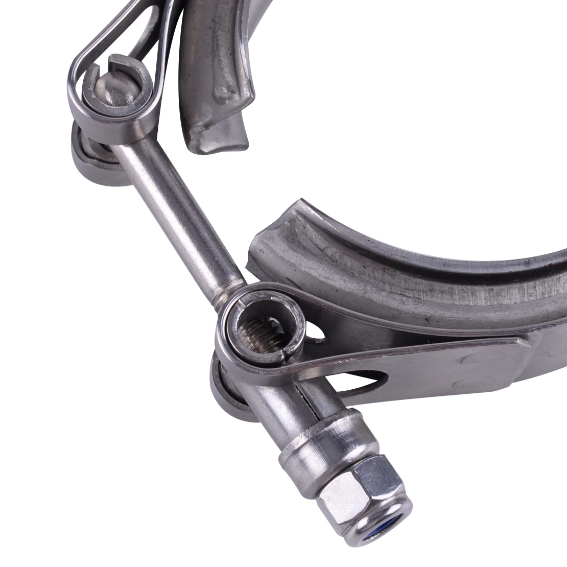 Beler Silver " Нержавеющая сталь 304 V-Band фланцевый зажим инструмент подходит для турбо выхлоп трубы Универсальный