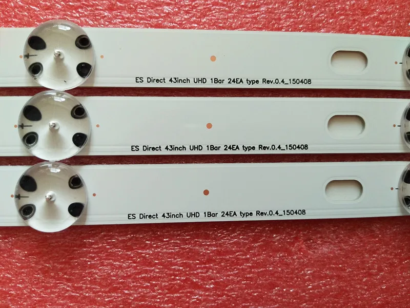 (Novo kit) 3 светодиода 8 светодиодов 850 мм Светодиодная лампа для lg 43uh6030 43uf640 HC430DGN SLNX1