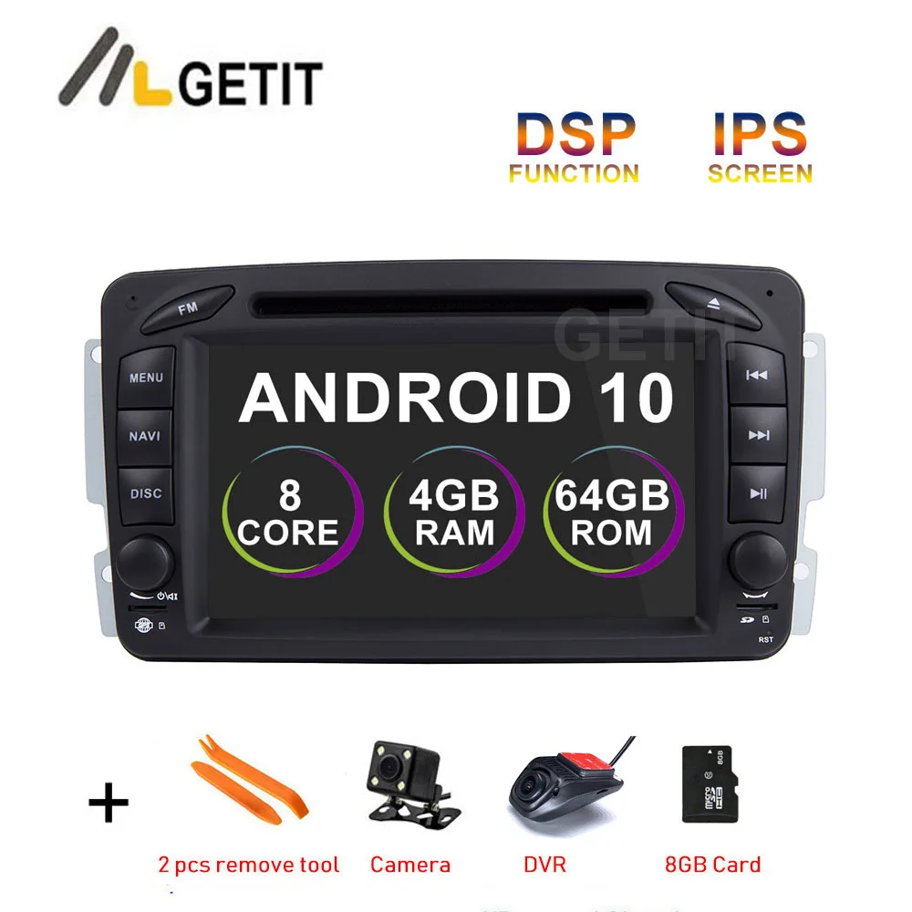 DSP 64G Android 10 автомобильный DVD Мультимедиа стерео радио GPS для